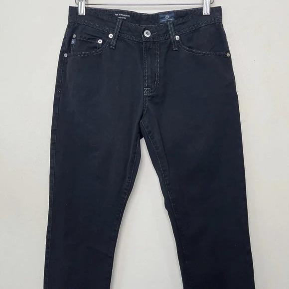 ADRIANO GOLDSCHMIED AG Mens 29R The Graduate Tailored Fit Stretch Jeans In Black - Picture 3 of 14